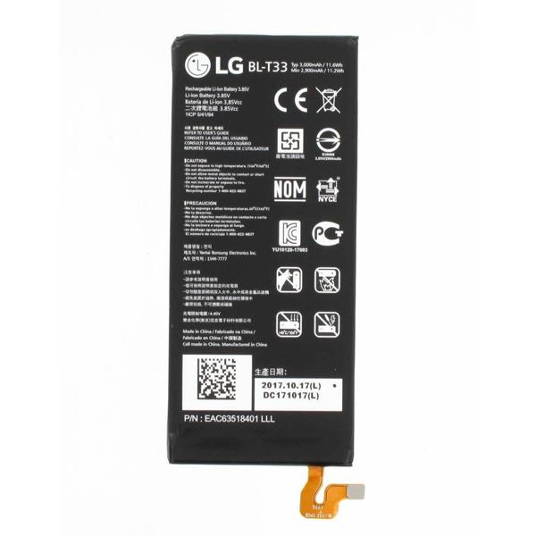 باتری موبایل ال جی مدل BL-T33 با ظرفیت 3000 میلی آمپر ساعت مناسب برای گوشی موبایل LG Q6